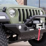 2018 jeep wrangler unlimited jl DV8 FS-7 winch mount front bumper with LED Lighting and over rider hoop 12,000lbs DV8 winch