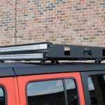 2018 jeep wrangler unlimited jl Fab Fours roof rack DV8 50″ LED light bars B50CE300W3W