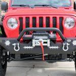 2018 jeep wrangler unlimited jl DV8 FS-7 winch mount front bumper with LED Lighting D-rings & over rider hoop