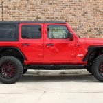 2018 jeep wrangler unlimited jl right side angle red