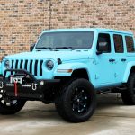 2018 jeep wrangler unlimited jl sky blue kevlar left front angle