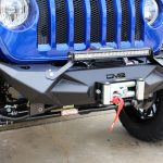 2018 jeep wrangler unlimited jl DV8 FS-24 winch mount front bumper DV8 20″ LED light bar BS20E60W5W