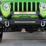 2018 jeep wrangler unlimited jl DV8 20″ LED light bar Skyjacker dual steering stabilizer