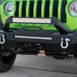 2018 jeep wrangler unlimited jl DV8 FS-17 winch mount front bumper with D-rings led light bar