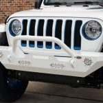 2018 jeep wrangler unlimited jl DV8 FS-7 winch mount front bumper with LED Lighting D-rings & over rider hoop