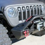 2018 jeep wrangler unlimited jl DV8 FS-15 winch mount front bumper with D-rings over rider hoop 9,500lbs Rough Country winch