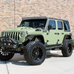 2019 jeep wrangler unlimited jl army green kevlar left front angle