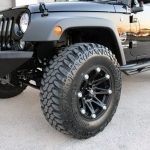 black 2016 jeep wrangler unlimited jk 17×9 Ballistic 814 Jester Wheels in flat black 35x12.50R17 Lexani Mud Beast tires