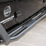 black 2016 jeep wrangler unlimited jk AWT Rock Rails with Steps