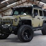 green kevlar 2014 jeep wrangler unlimited jk left front angle