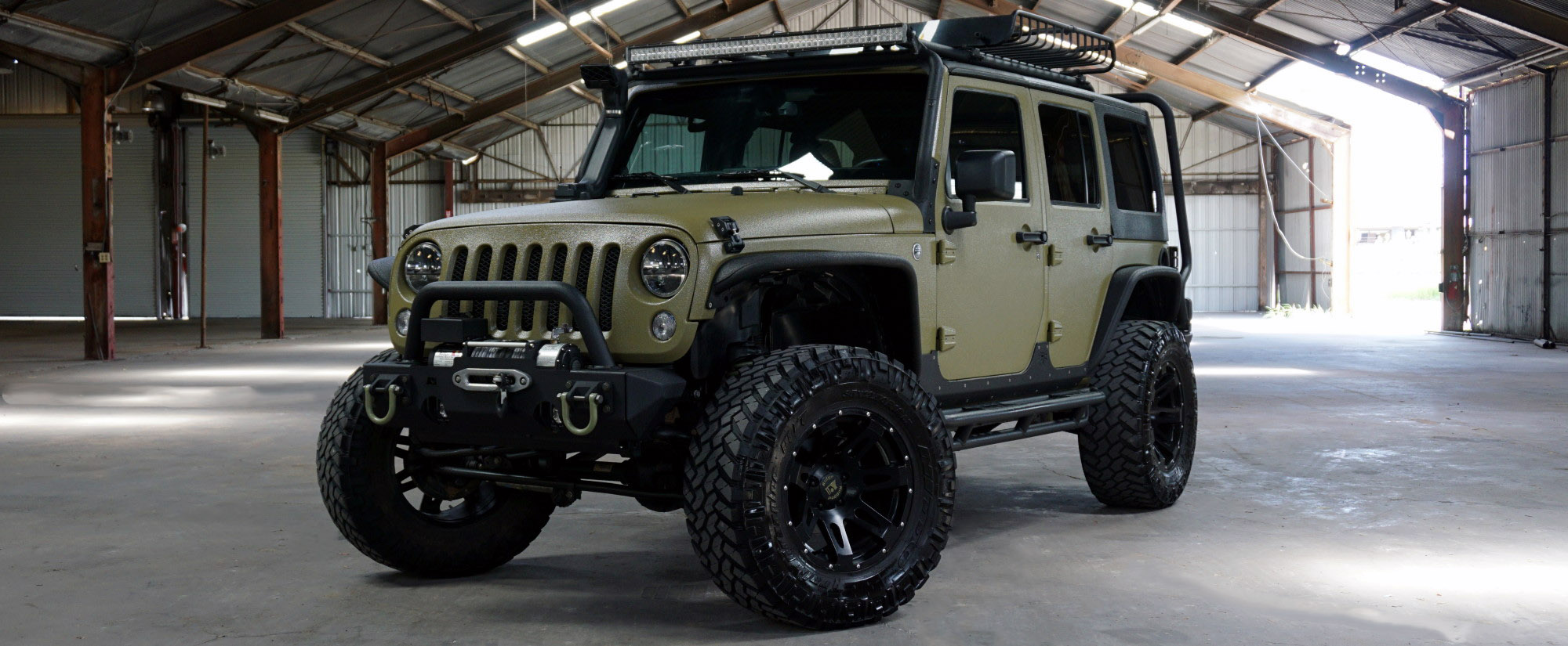 2014 Army Green Kevlar® JK Jeep Build – AWT Jeep Edition