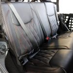gray kevlar 2013 jeep wrangler unlimited jk Custom black leather rear seats with red stitching