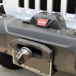 white 2018 jeep wrangler unlimited jl Custom mounted 10,000lbs Warn winch 89611