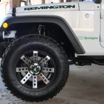 2016 jeep wrangler unlimited jk 17×9 Remington Buckshot wheels in Machined Black 35″x12.50″-17 Lexani Mud Beast MT tires