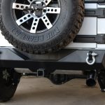 2016 jeep wrangler unlimited jk DV8 RBSTTB-04 rear bumper with hitch mount and D-rings