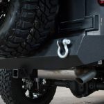gray 2016 jeep wrangler unlimited jk DV8 rear bumper with D-rings RBSTTB-04