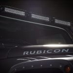 gray 2016 jeep wrangler unlimited jk Rugged Ridge upper windshield mount with (3) 13.5″ LED light bars 11232.26