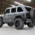 2017 jeep wrangler unlimited jk black & gray kevlar left rear angle