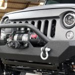 2017 jeep wrangler unlimited jk AWT winch mount front bumper with 9,500lbs Smittybilt winch