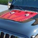 2020 jeep wrangler unlimited jl black & maroon Poison Spyder hood louver
