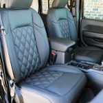 2020 jeep wrangler unlimited jl custom black & maroon leather front seats