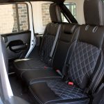 white 2019 jeep wrangler unlimited jl Custom pattern black leather rear seats with white stitching