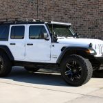white 2019 jeep wrangler unlimited jl right front angle