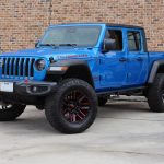 2020 gladiator jt blue rubicon left front angle