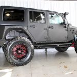 black kevlar 2014 jeep wrangler unlimited jk right side angle with doors