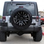 silver 2018 jeep wrangler jk rear angle