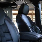 Graphite Kevlar® 2016 jeep wrangler unlimited jk Custom black leather front seats with orange stitching