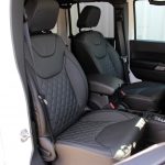 white 2015 jeep wrangler unlimited jk Custom black leather front seats