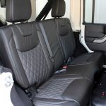 white 2015 jeep wrangler unlimited jk Custom black leather rear seats