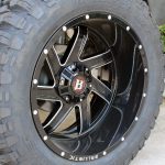 white 2018 jeep wrangler unlimited jk 22×12 Ballistic 961 Guillotine wheels gloss black milled 37x13.50R22 RBP Repulsor M/T