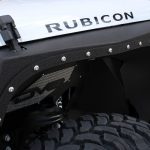 white 2018 jeep wrangler unlimited jk Smittybilt XRC Armor front fenders DV8 front inner fenders INFEND-01FB