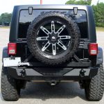 black 2014 jeep wrangler unlimited jk rear angle