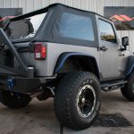 Gray Kevlar® 2010 jeep wrangler jk right rear angle