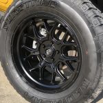 2020 Yellow Jeep Wrangler JL 20×10 Fuel Offroad Tech Wheels 35x12.50R20 Suretrac Radial A/T Tires