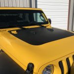 2020 Yellow Jeep Wrangler JL Hood Wrap
