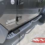 2020 Granite Gray JL Jeep DV8 offroad Tubular Side Steps