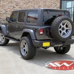 2020 Granite Gray JL Jeep left rear angle