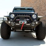 2017 Green and Black Kevlar® JK Jeep Front Angle