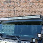 2020 Black and Green JL Jeep Zroadz 50" Light bar bracket with dual A-Pillar cube mounts Pro Maxx Automotive 50" Light barr