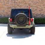 2020 Black and Green JL Jeep Rear Angle