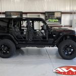 Black Rubicon JL Jeep 4″ Superlift kit with Fox Shocks 20 Fuel Off-Road D560 Vapor wheels matte black 37x13.50R20 tires