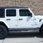 2020 White Sport JL Jeep 2.5" Lift Rough 18x9.5 Black Rhino "Asagai" Wheels Matte Black 35" Nitto Ridge Grappler Tires