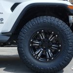 2020 White Sport JL Jeep 2.5" Lift Rough 18x9.5 Black Rhino "Asagai" Wheels Matte Black 35" Nitto Ridge Grappler Tires