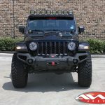2020 Black Rubicon JT Gladiator Rugged Ridge "Venator" winch mount front bumper 12,000lbs Warn winch