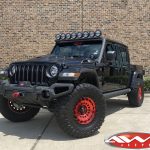 2020 Rubicon JT Gladiator 3.5″ Lift Fox Shocks 20" Fuel Off-road D632 "Zephyr" wheels red 38" Toyo Open Country M/T tires