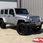 2012 Jeep JK sahara 4″ Rough Country lift 20" Fuel Offroad "Coupler" wheels in gloss black 35" Toyo Open Country A/T II tires
